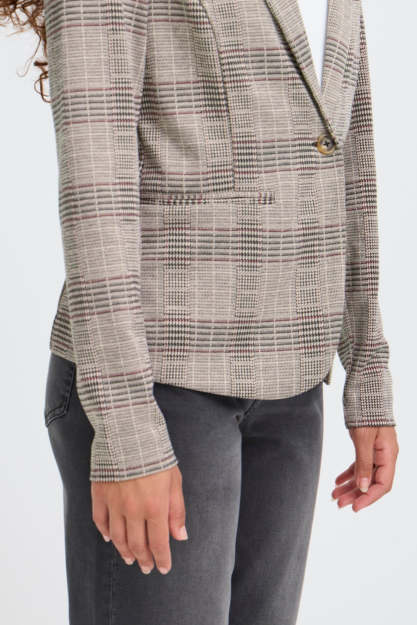 IH - Manse Check Blazer - Natural/Black