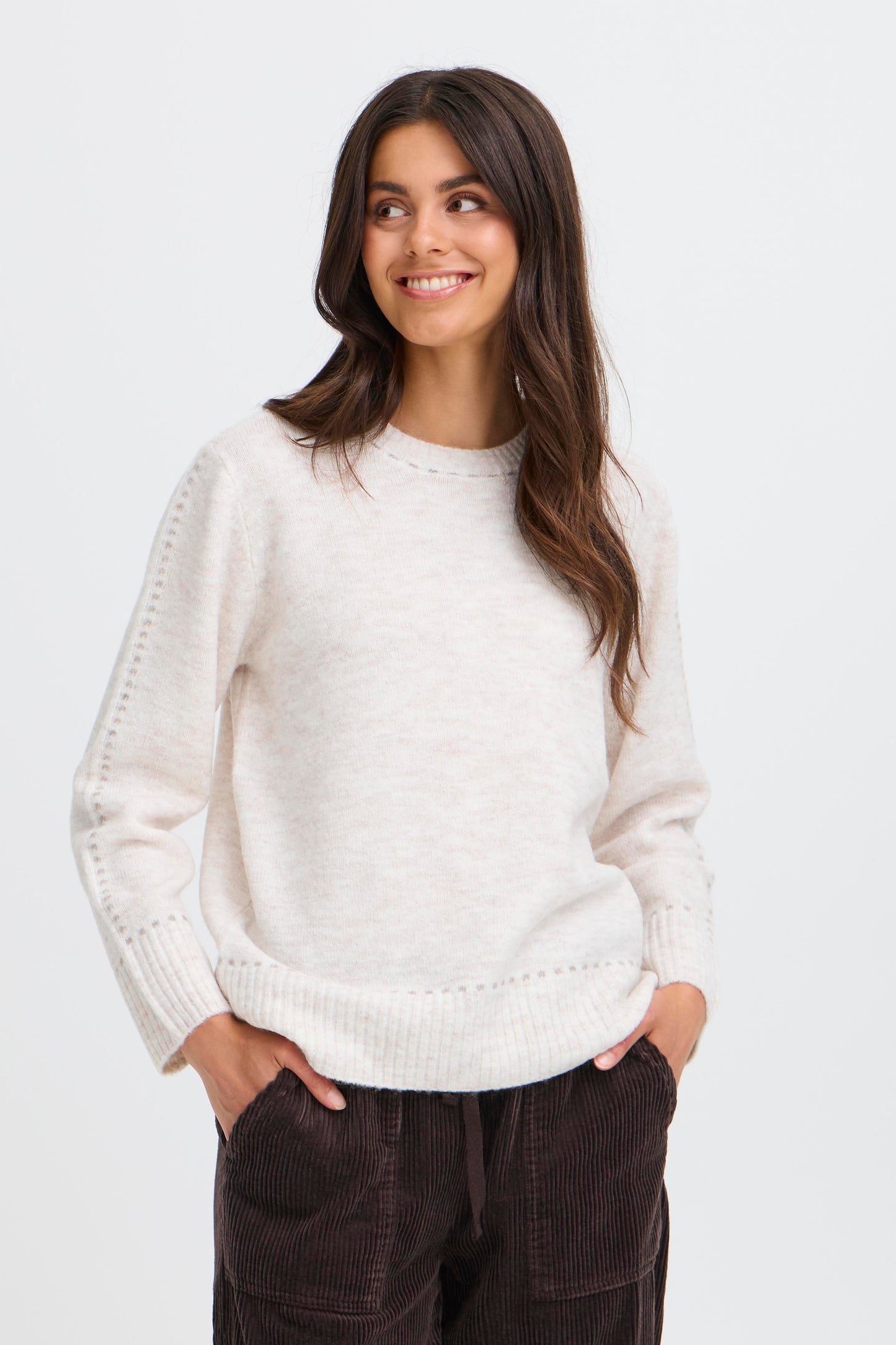 FR - Elise PU1 Jumper - Oatmeal Melange