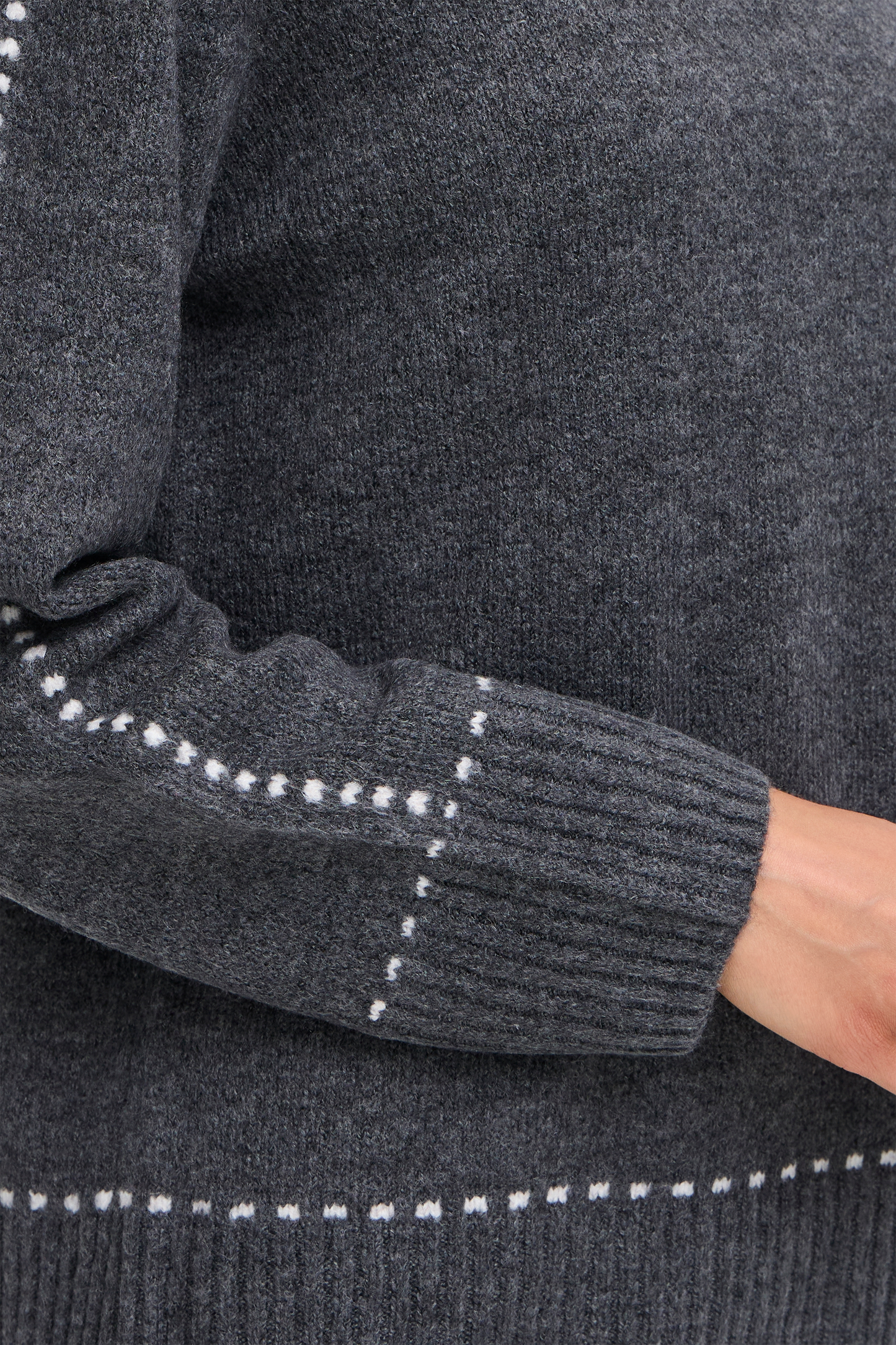 FR - Elise PU1 Jumper - Grey Pinstripe