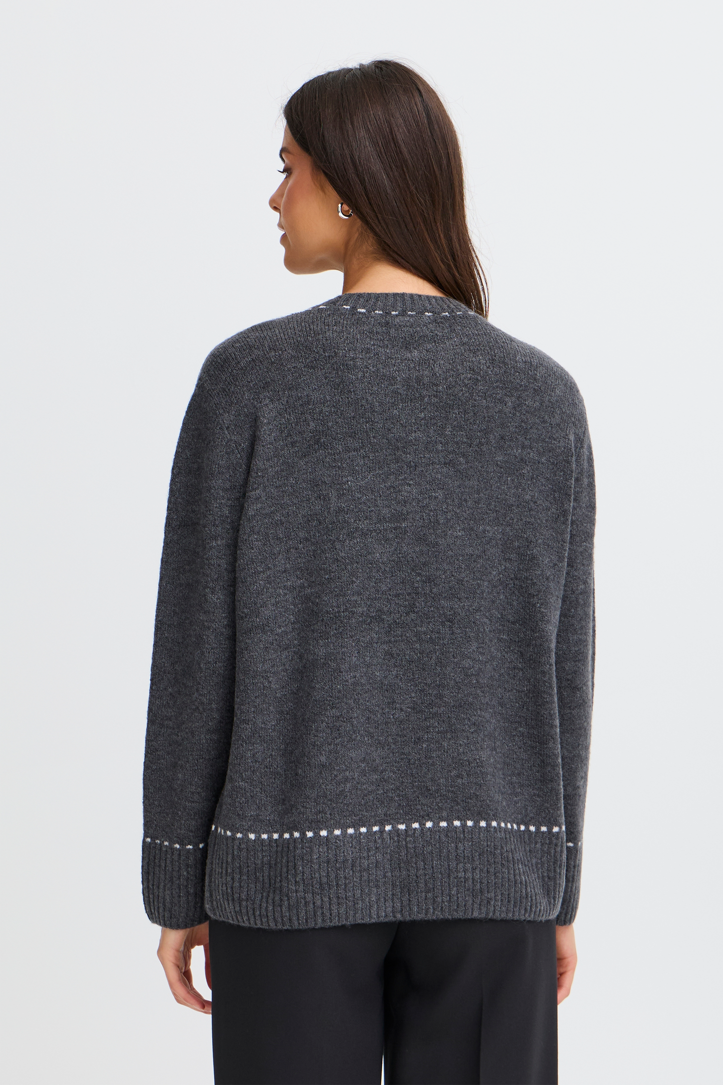 FR - Elise PU1 Jumper - Grey Pinstripe