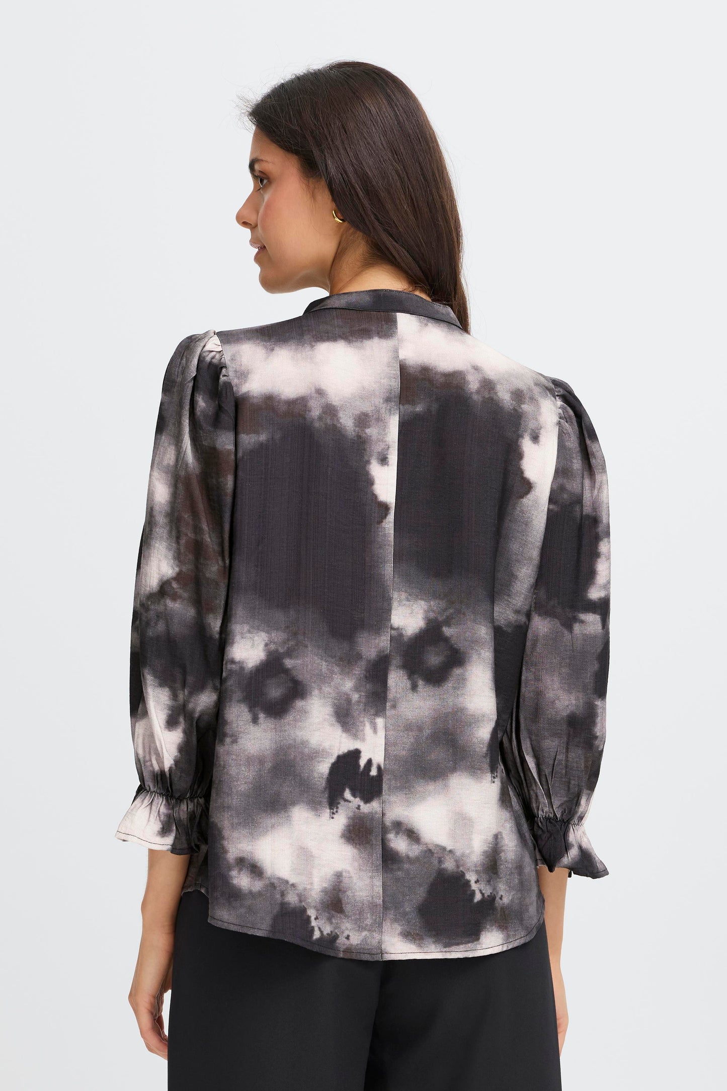FR - Lainey BL1 Blouse - Pumicestone Ghost