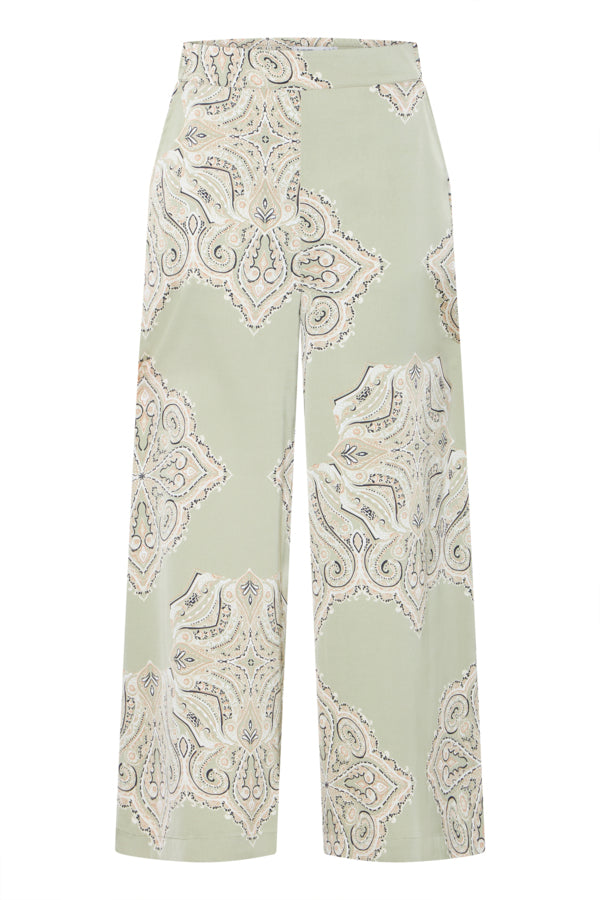 BY - Jannike Trousers - Tea Paisley Mix