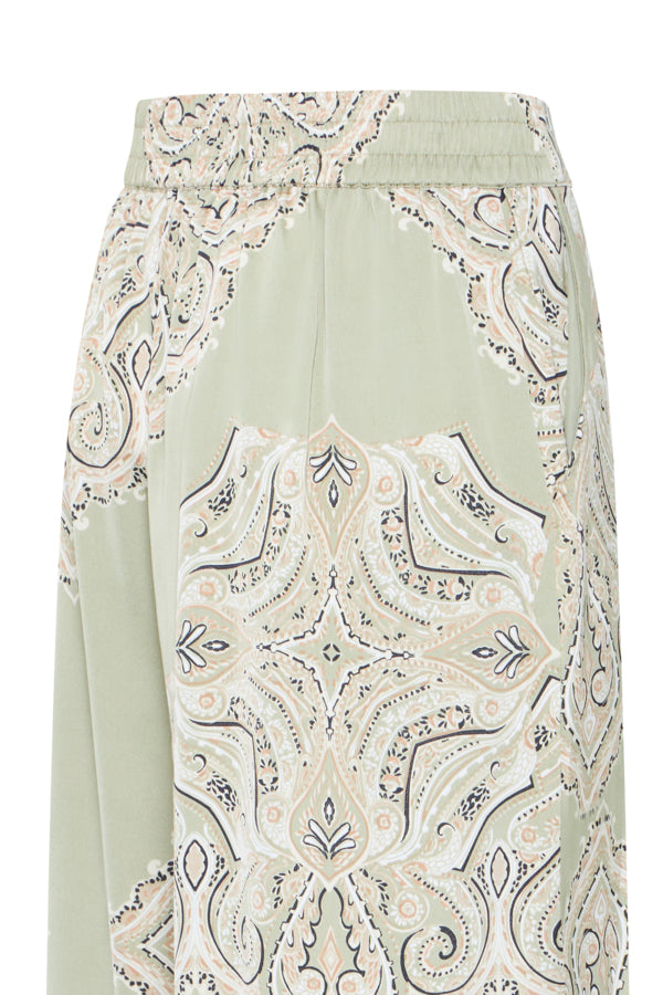 BY - Jannike Trousers - Tea Paisley Mix