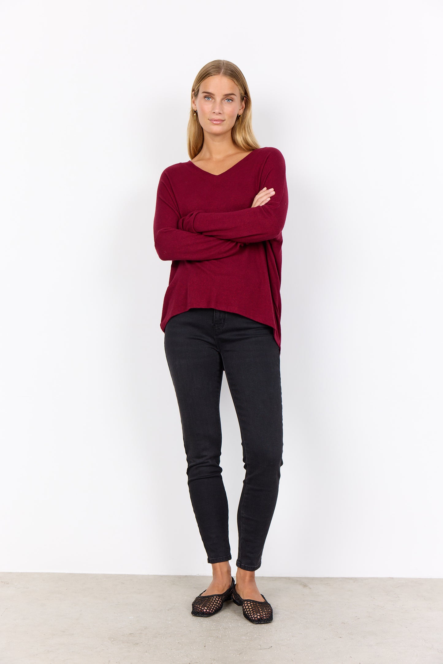 SC - Biara 90 Top - Dark Red Melange