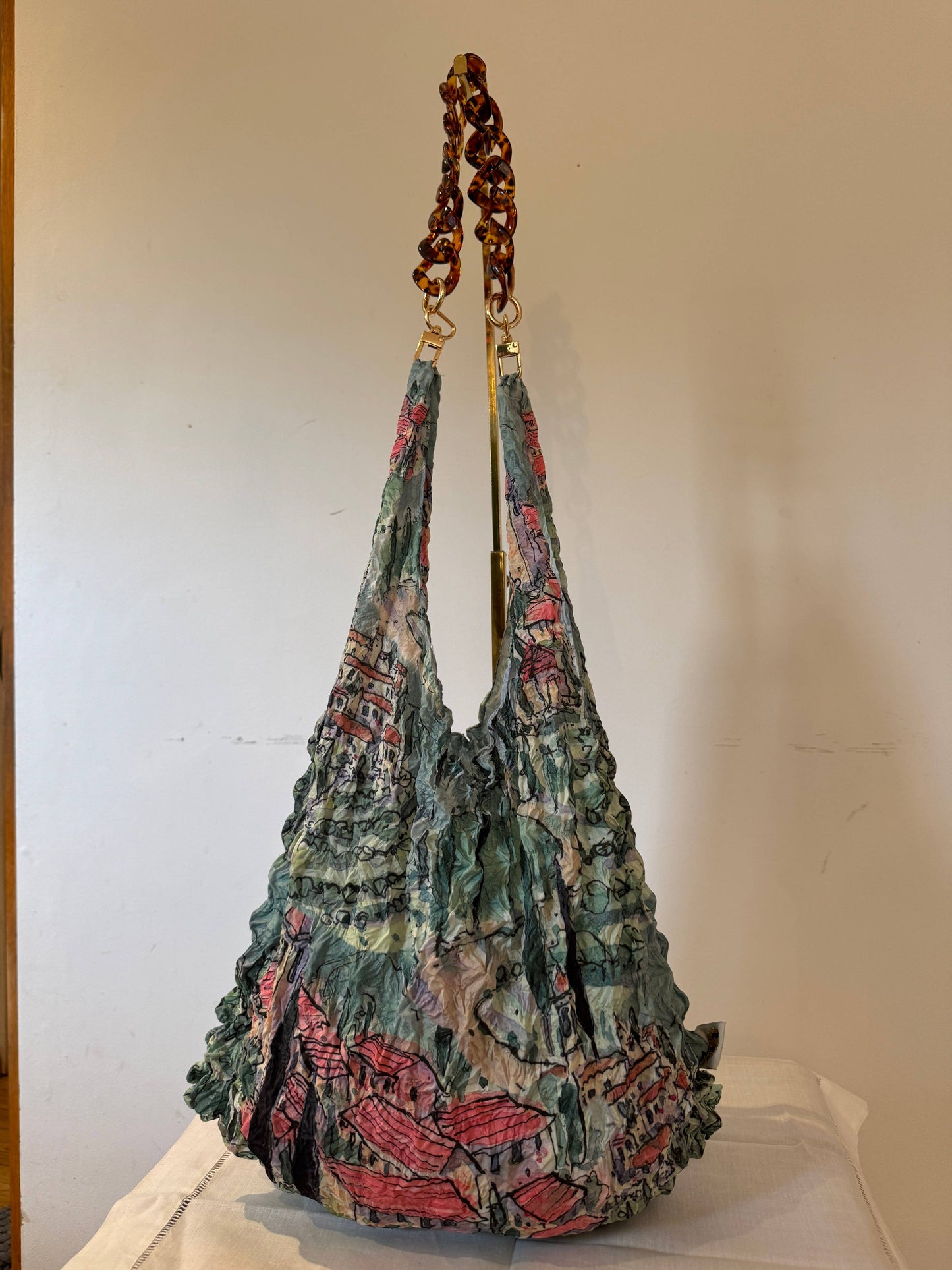 Tortoiseshell Acrylic Handle for your Eco Tote Bag