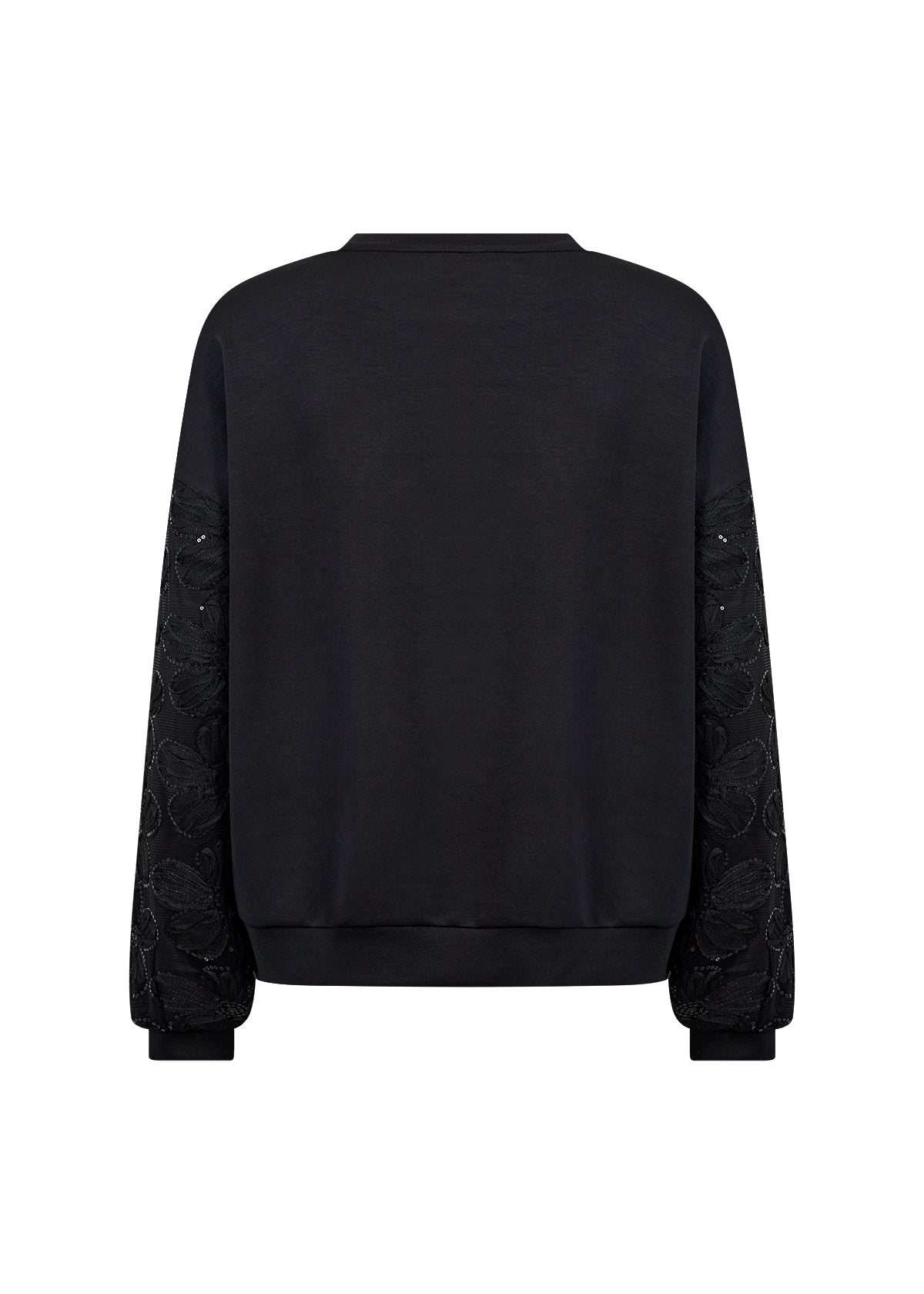 SC - BANU Lace Sleeve Sweatshirt