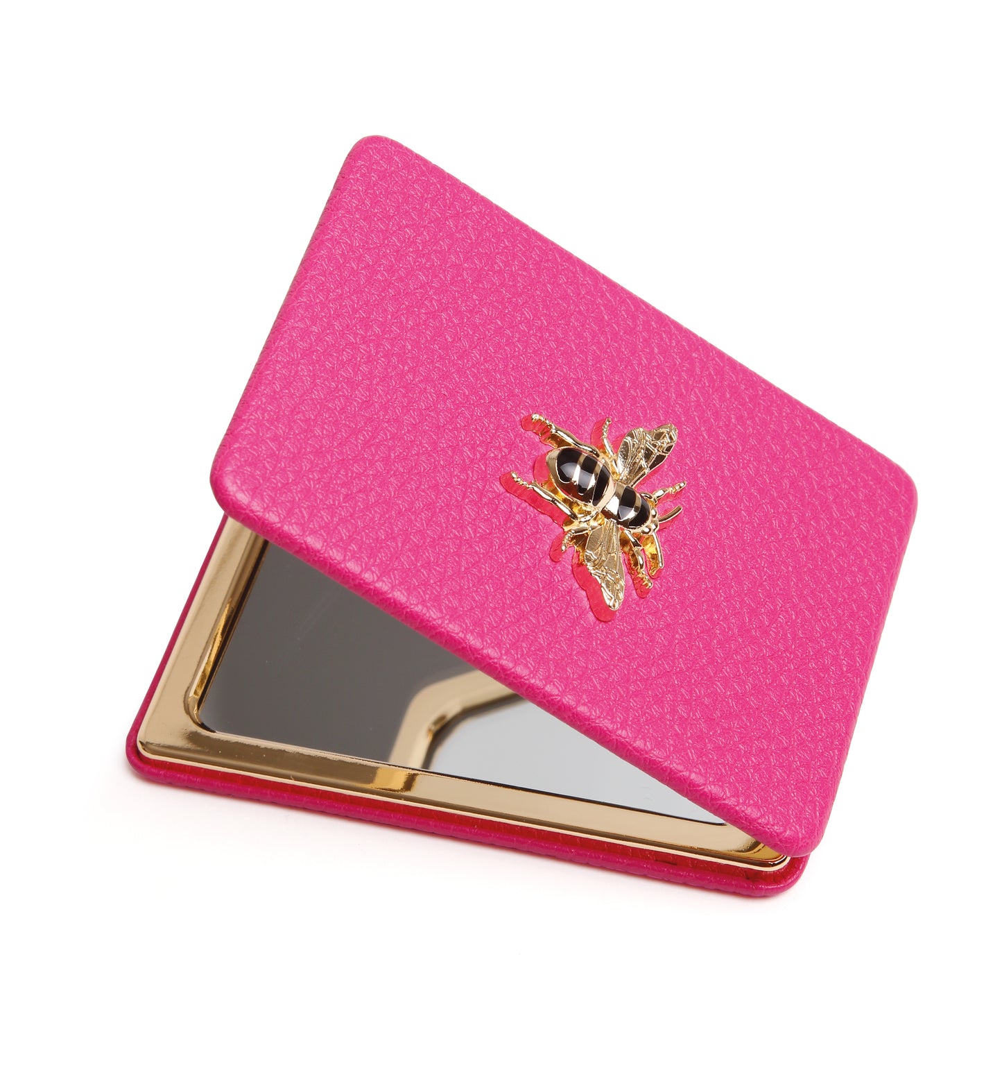 AW - Rectangular Mirror Compact - Hot Pink