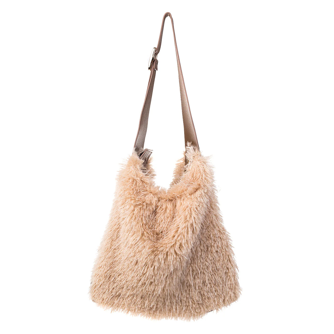 PL - Faux Shirling Slouch Bag - Linen