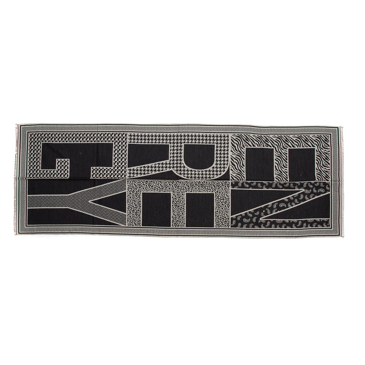PL - Energy Scarf - Black/Cream Mix