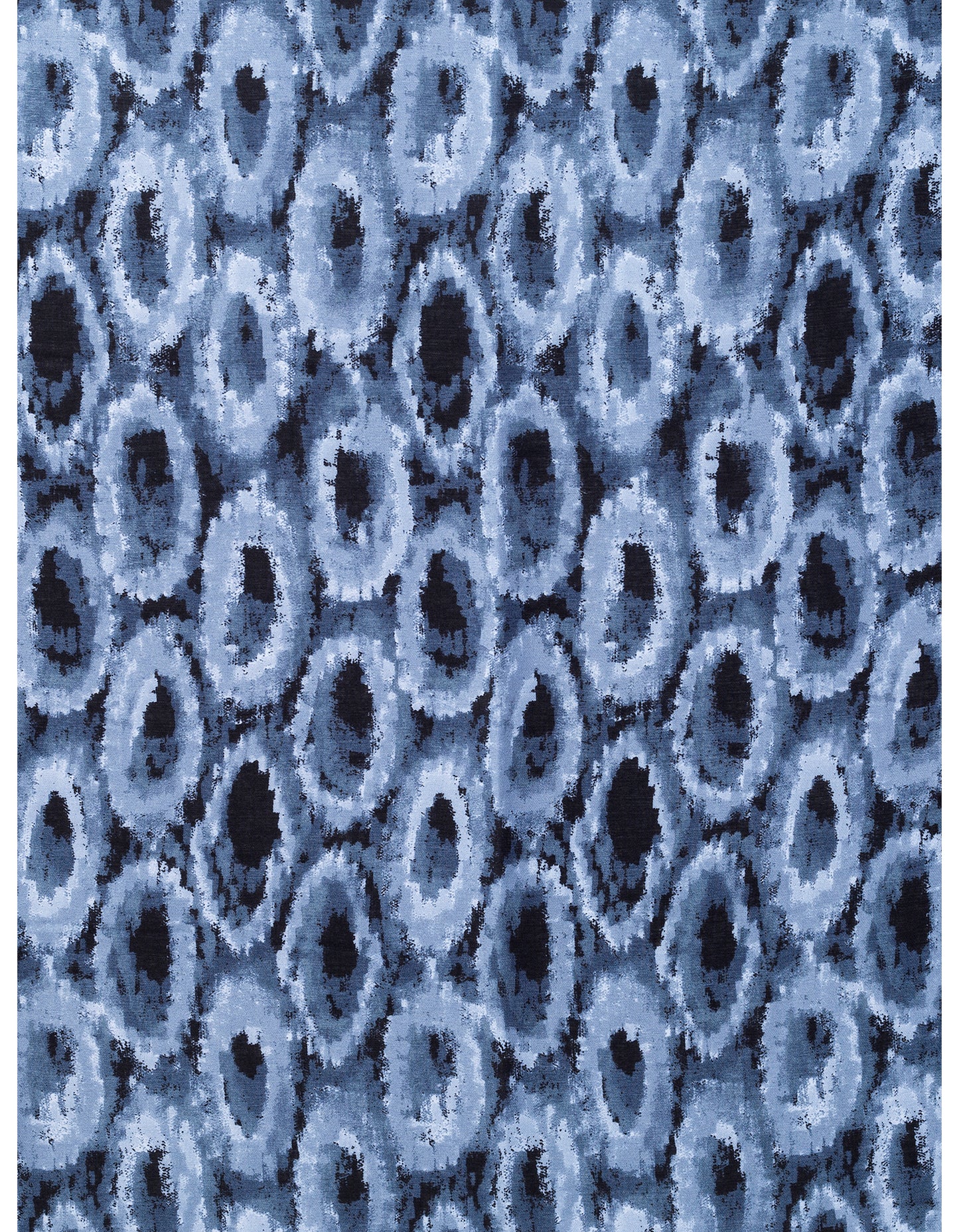 PL - Oval Print Scarf - China Blue