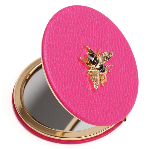 AW - Round Mirror Compact - Hot Pink