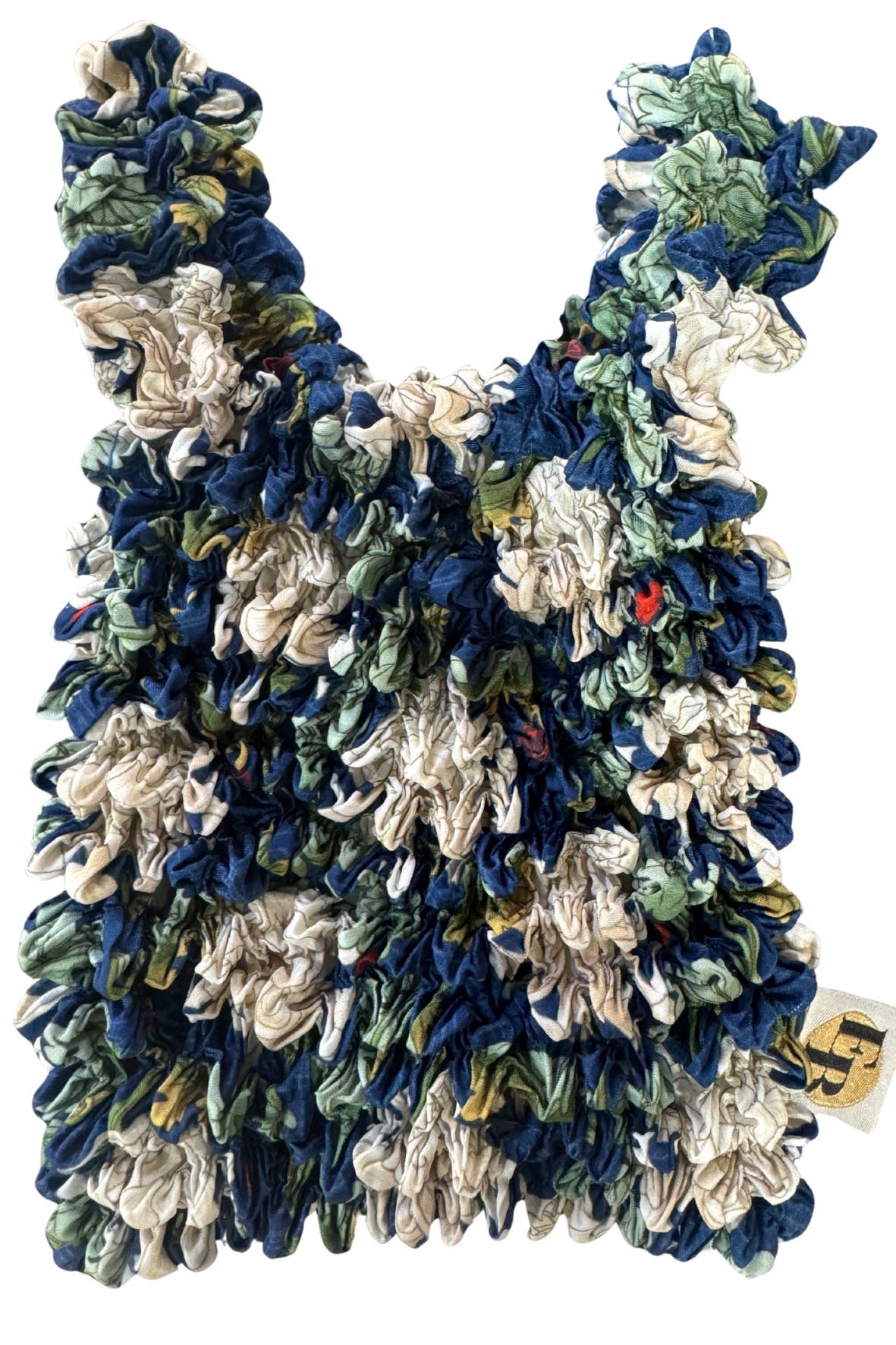 Tote Bag No Folding Eco Sustainable Floral - Chrysanthemum