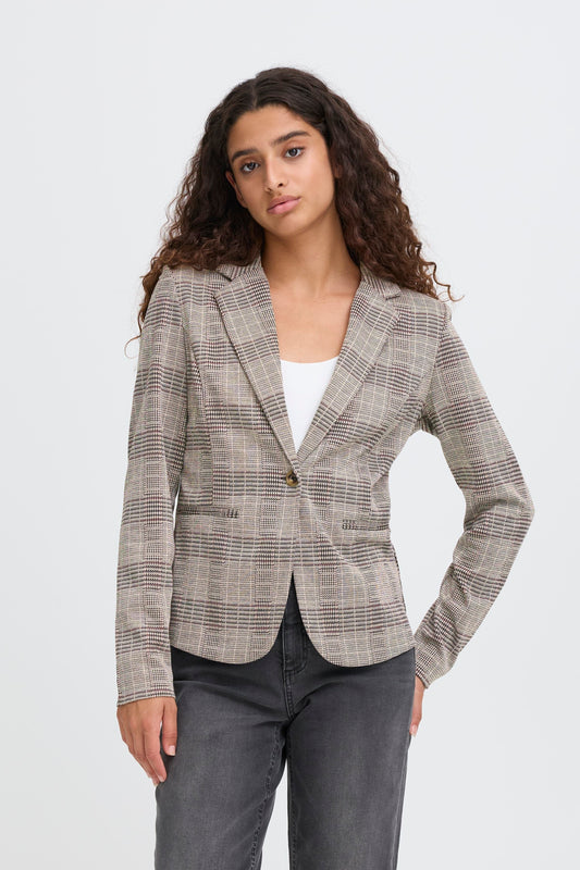 IH - Manse Check Blazer - Natural/Black