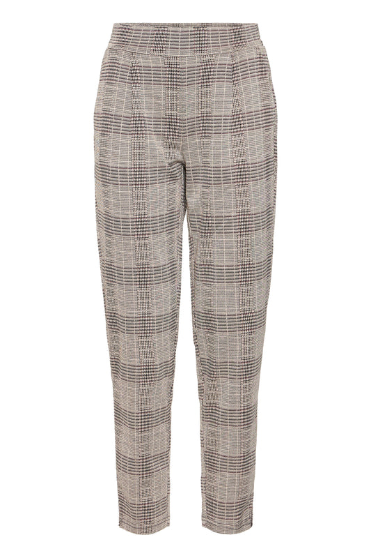 IH - Manse Check Trousers - Natural/Black