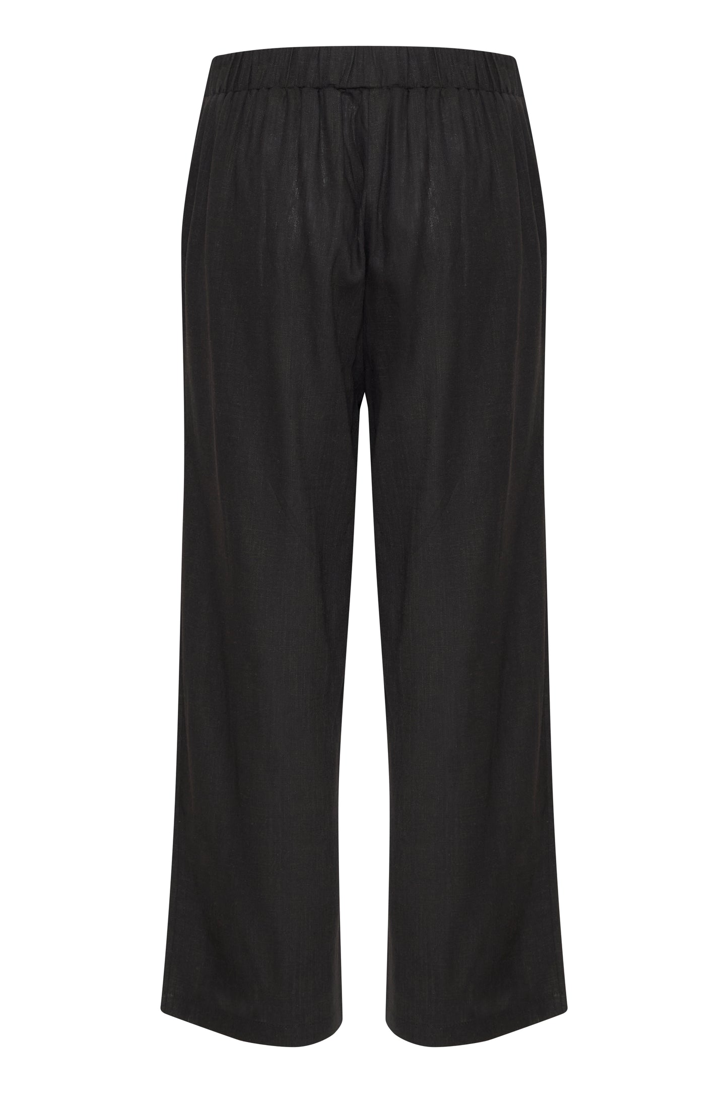 FR - Juna CU 1 - Linen Mix Trousers - Black