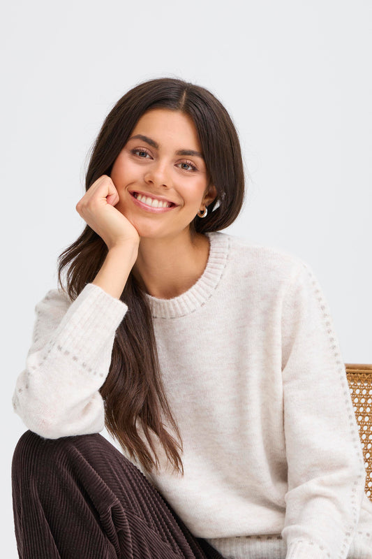FR - Elise PU1 Jumper - Oatmeal Melange