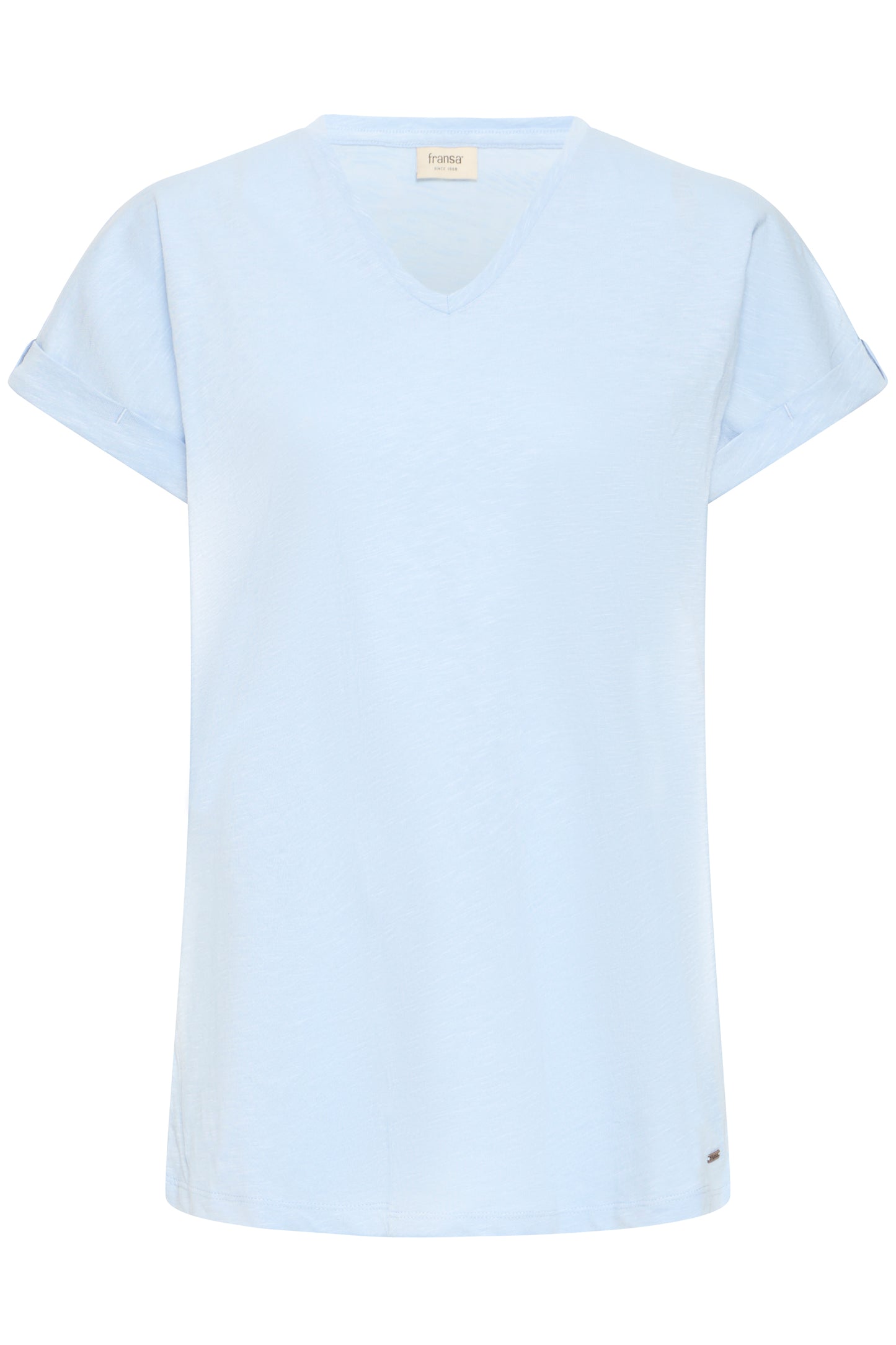 FR - Dalia V-neck Tee 2 T-Shirt - Cashmere Blue