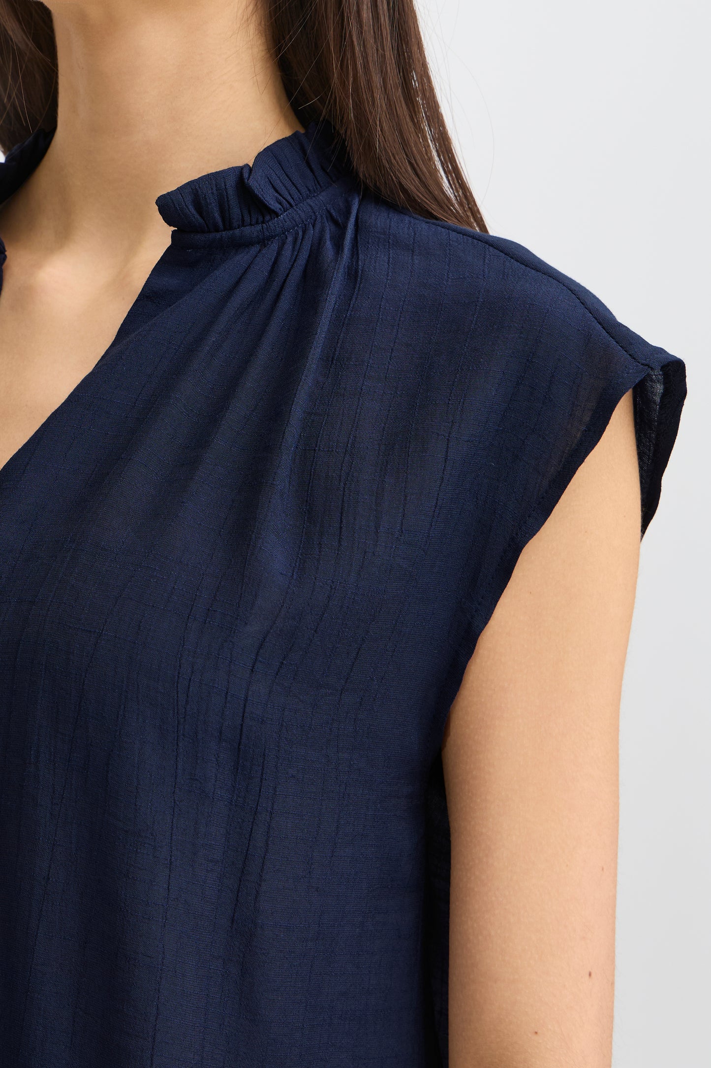 FR - Alyssa BL1 - Blouse - Navy