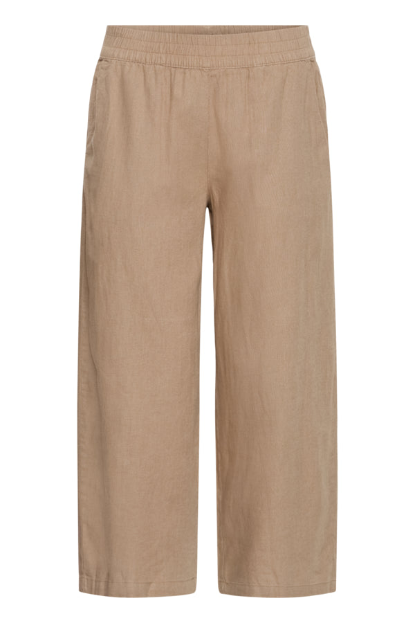 BY -  Falakka Crop Pants - Woodsmoke