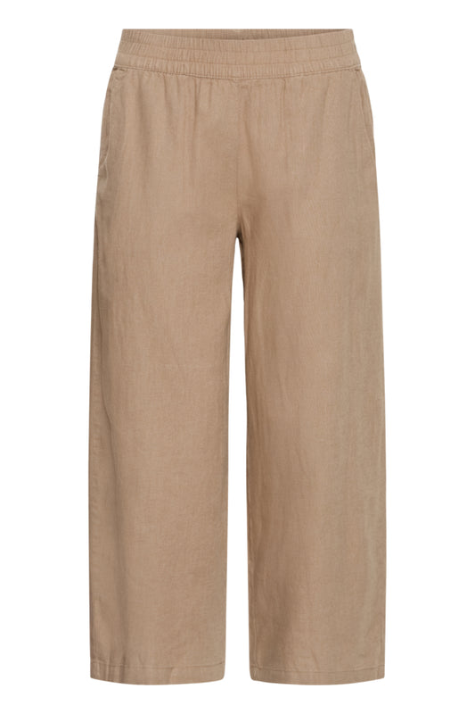 BY -  Falakka Crop Pants - Woodsmoke