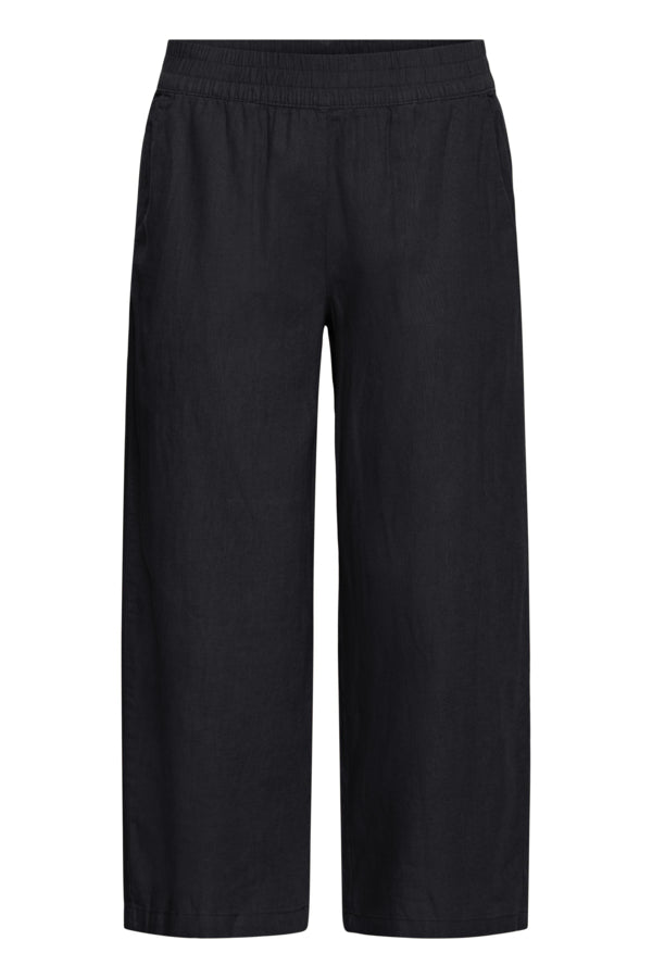 BY -  Falakka Crop Pants - Black