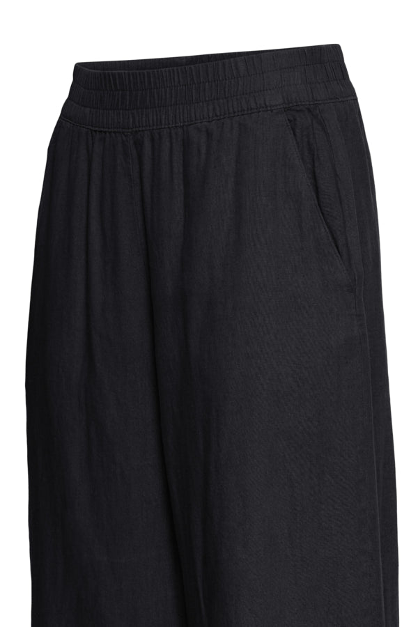 BY -  Falakka Crop Pants - Black