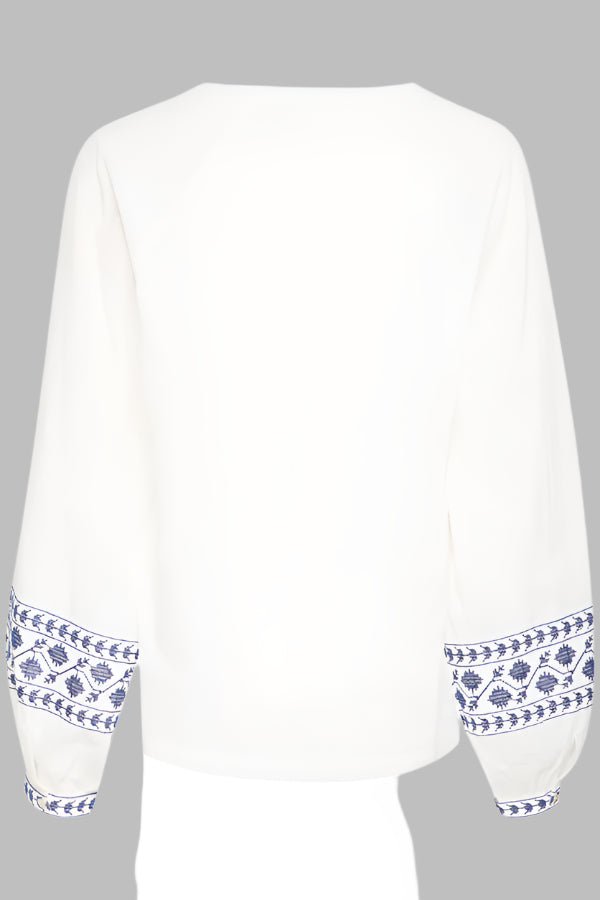 BY - Jiya Blouse - Marshmallow Mix