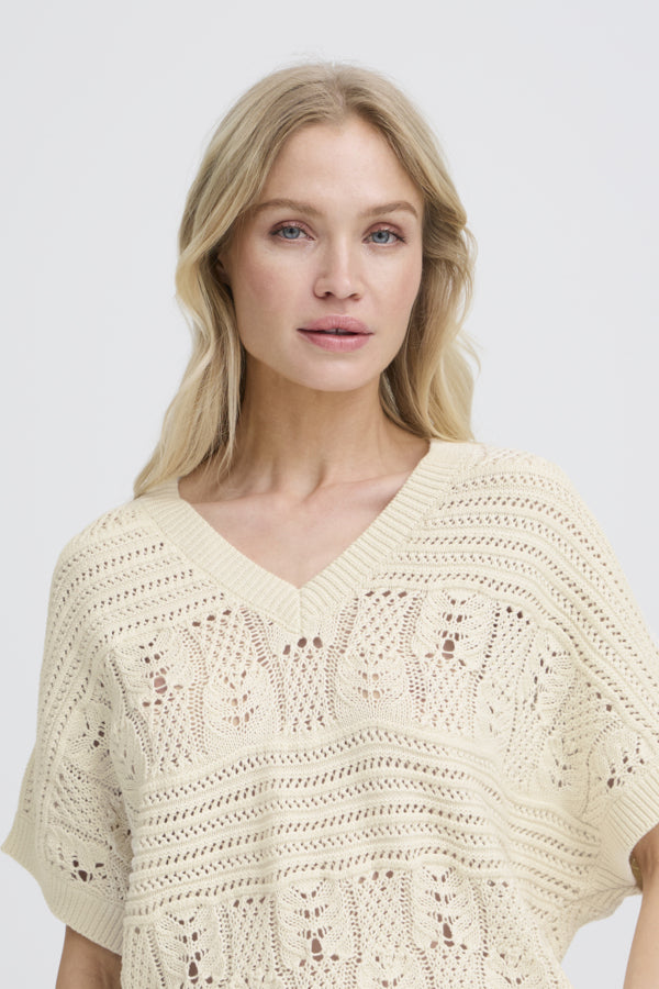 BY - Nero V-Neck Jumper - Birch