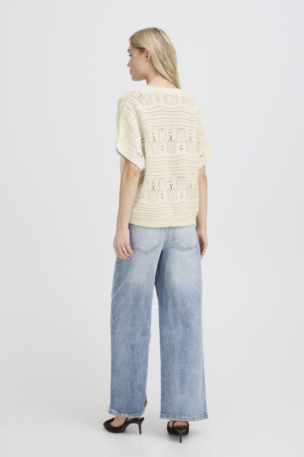 BY - Nero V-Neck Jumper - Birch