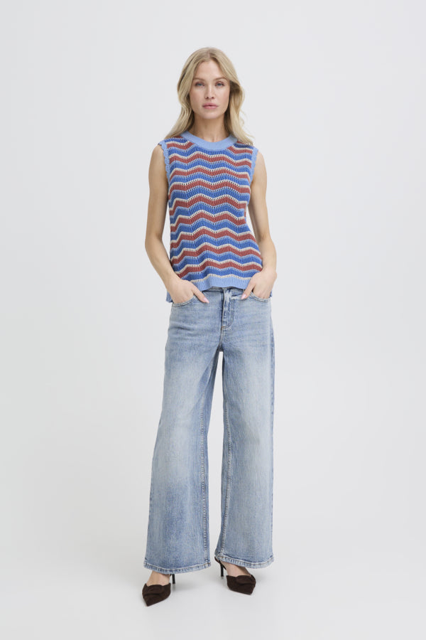 BY - Nero Top - Marsala Stripe
