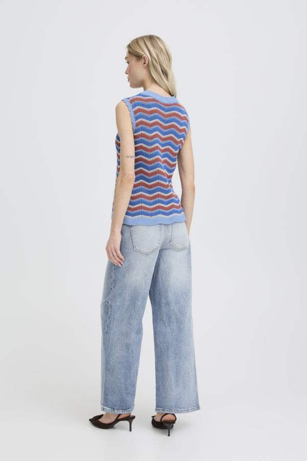 BY - Nero Top - Marsala Stripe