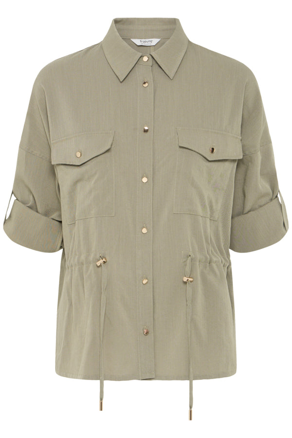 BY -  Diviso Shirt Jacket - Vetiver
