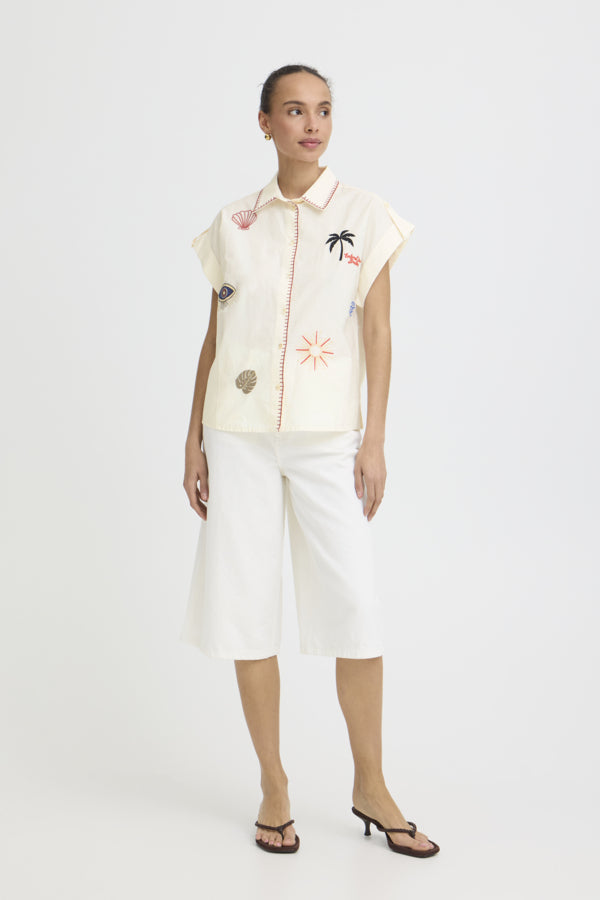 BY -  Jessel Embelished Shirt - Birch
