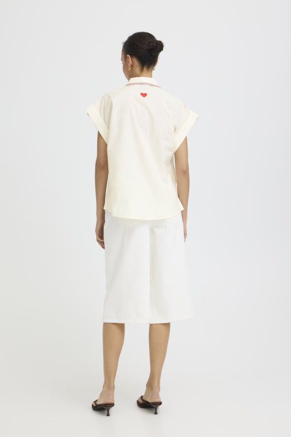 BY -  Jessel Embelished Shirt - Birch