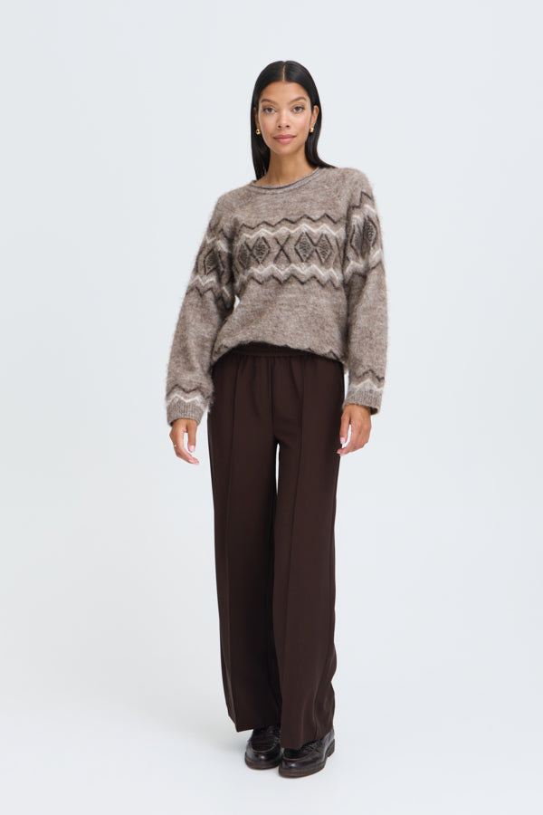 BY - Danta Pull-On Trousers - Java Brown