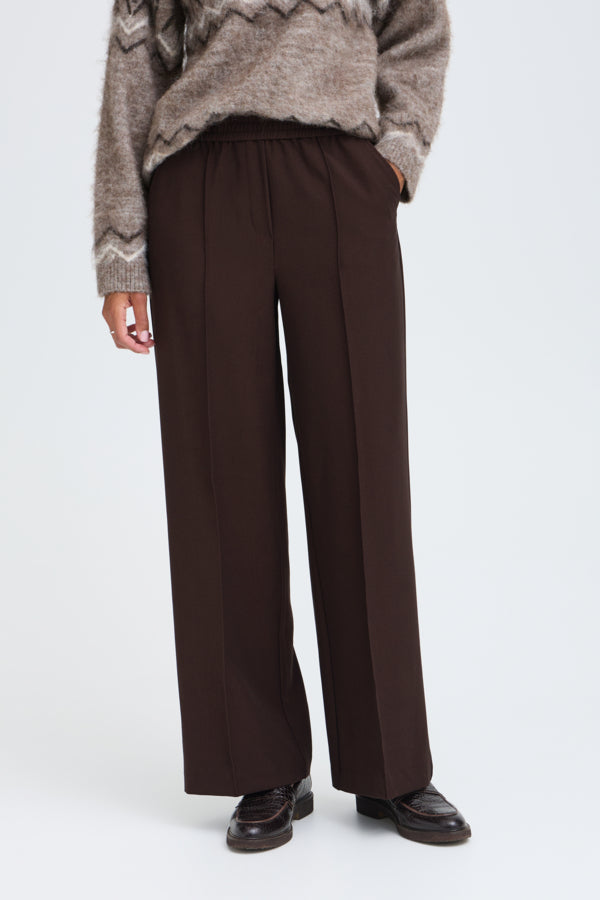 BY - Danta Pull-On Trousers - Java Brown