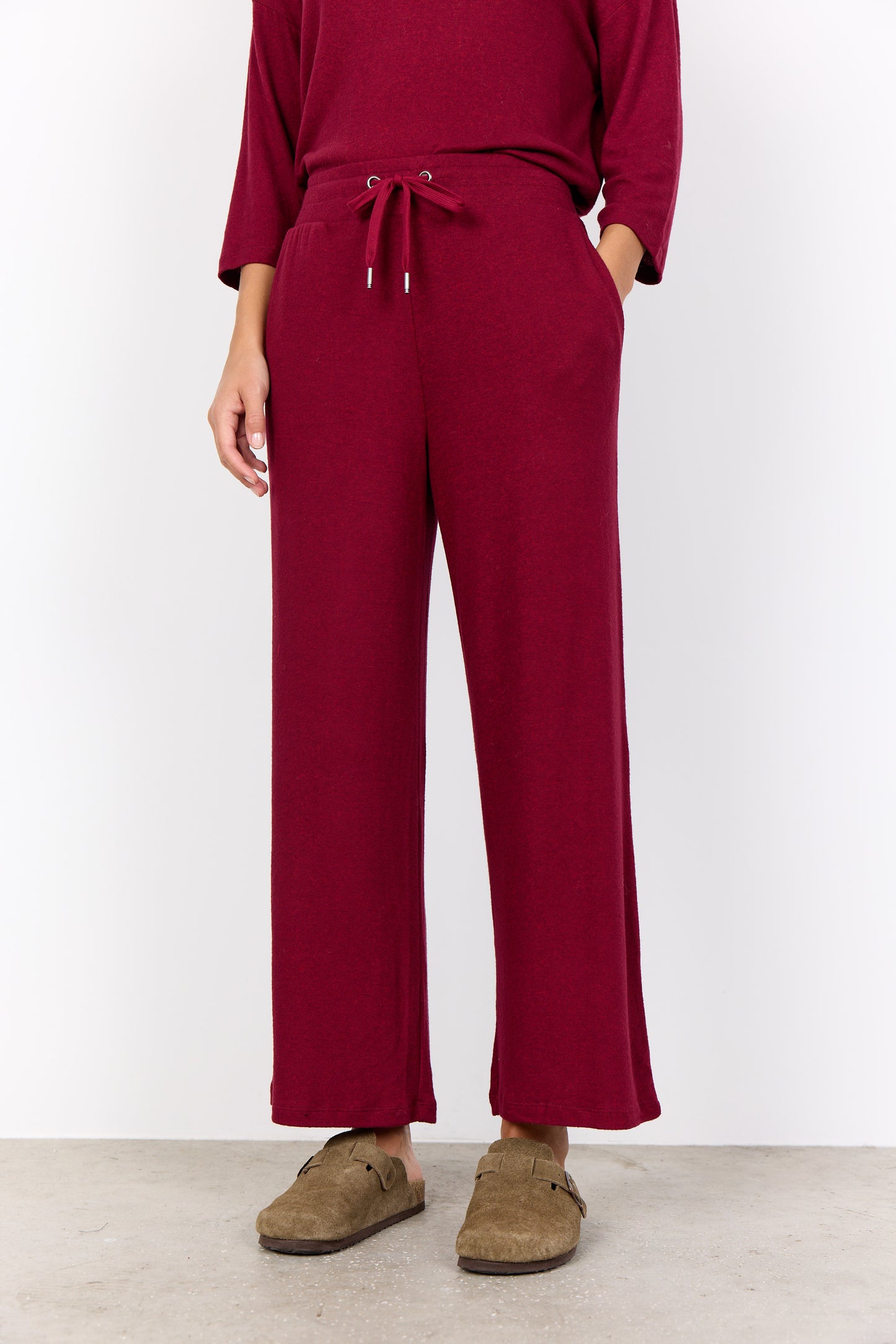 SC - Biara 74 Pants - Dark Red Melange
