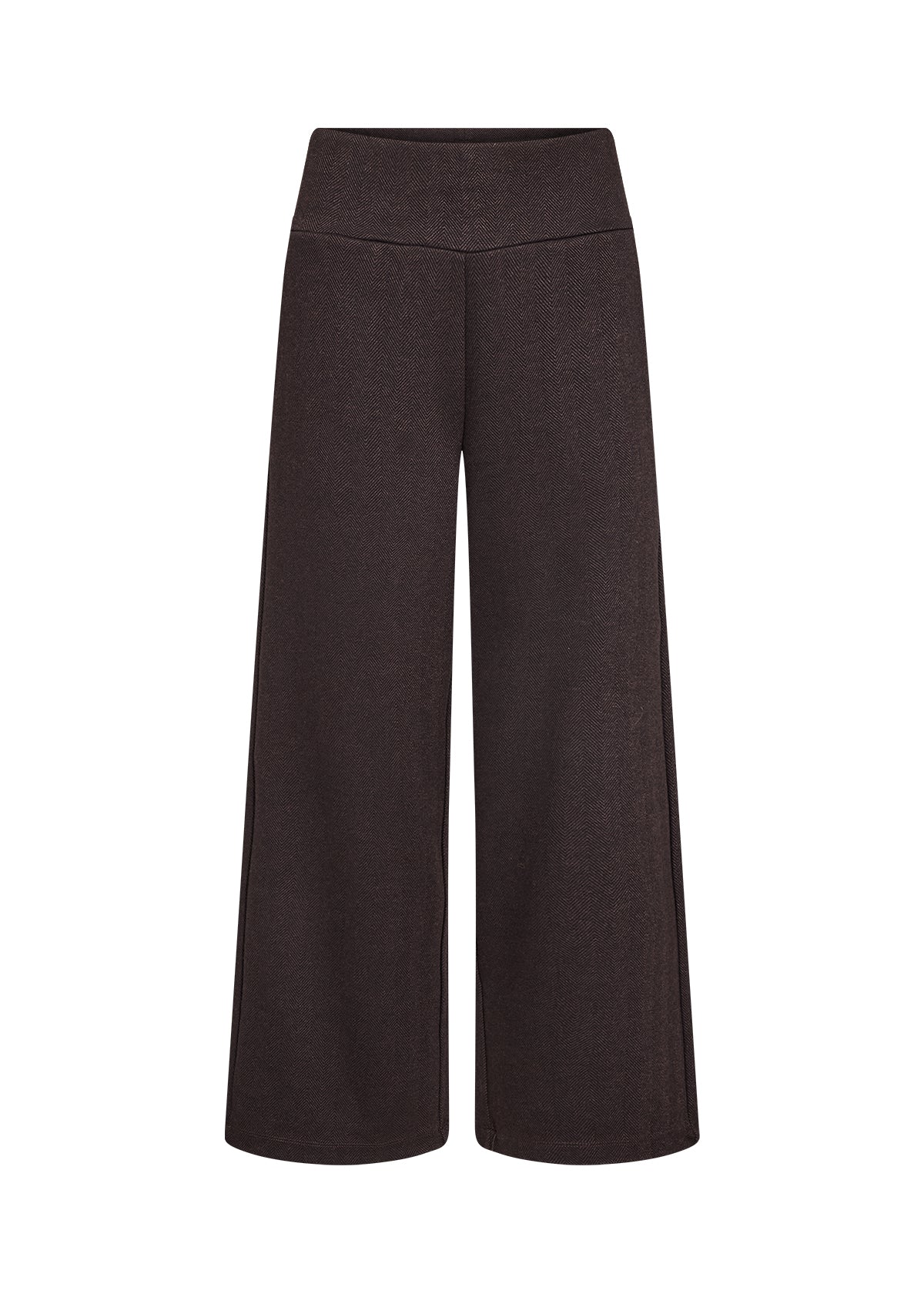 Soya Concept Hebe Wide Leg Trousers - Chocolate Brown