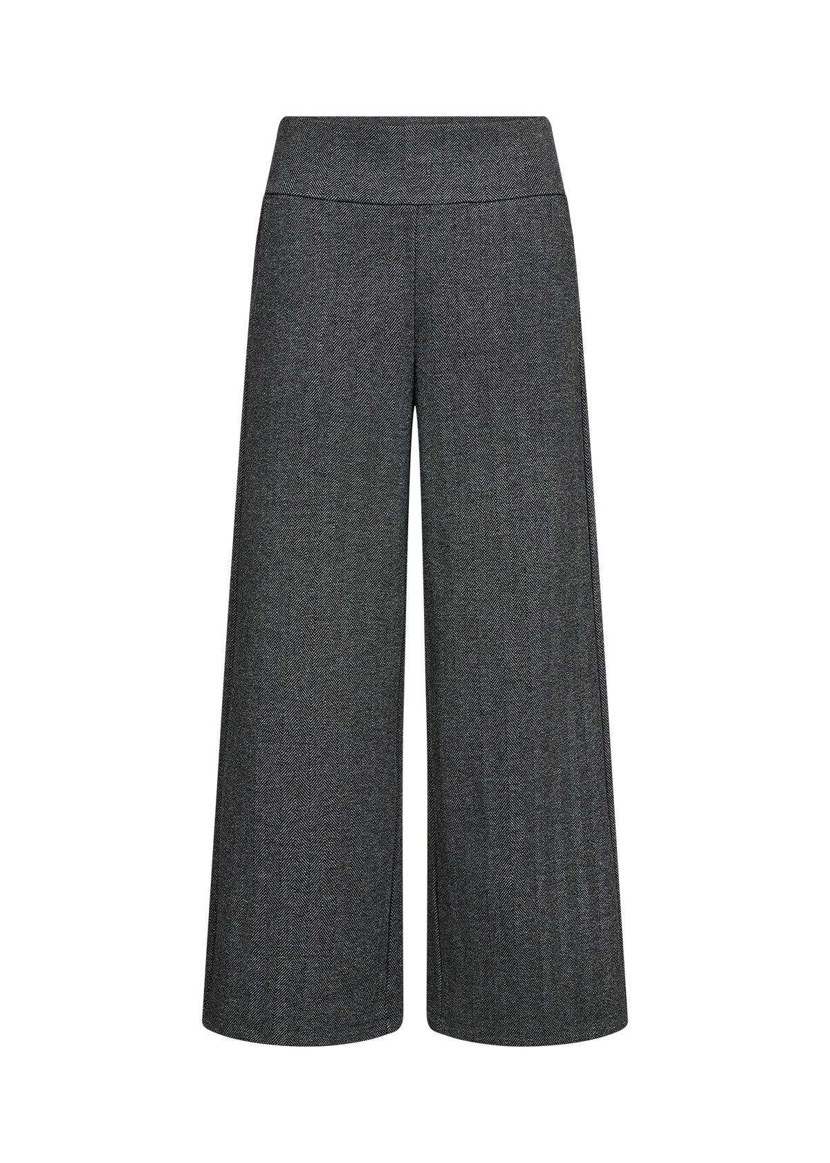 Soya Concept Hebe Wide Leg Trousers - Black/Grey