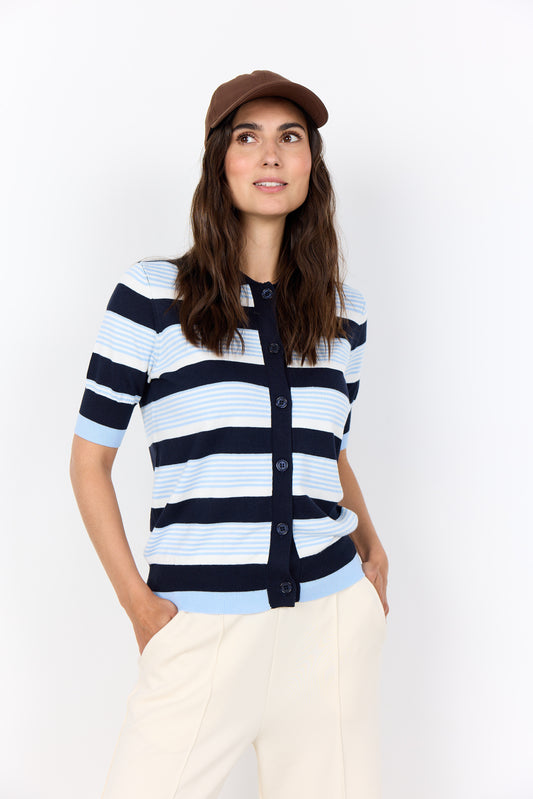 SC - Dollie Stripe 820 Jumper - Navy Combi