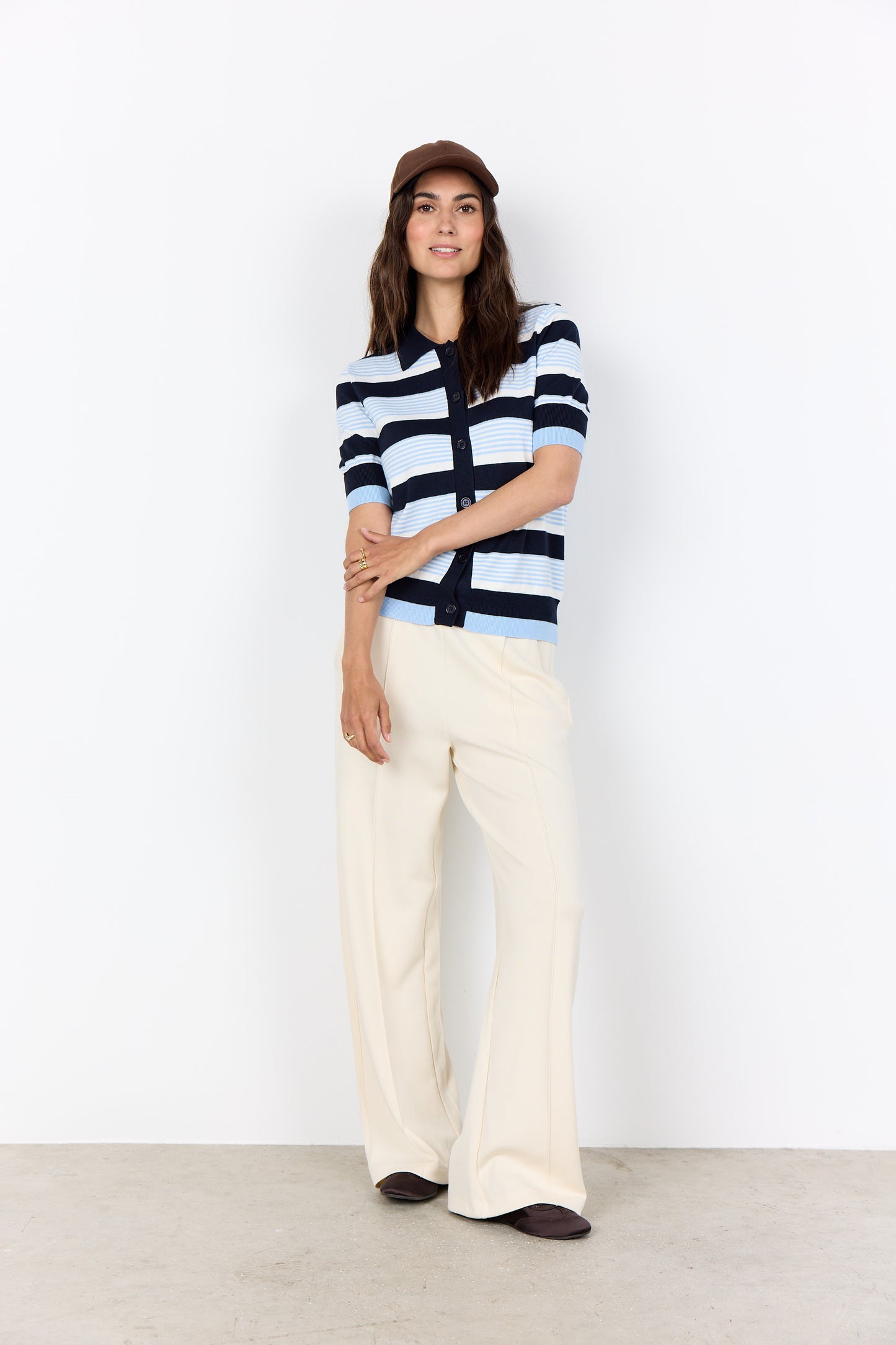 SC - Dollie Stripe 820 Jumper - Navy Combi