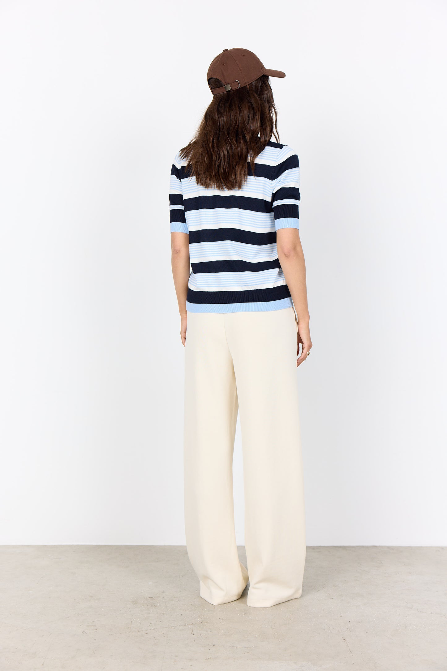 SC - Dollie Stripe 820 Jumper - Navy Combi