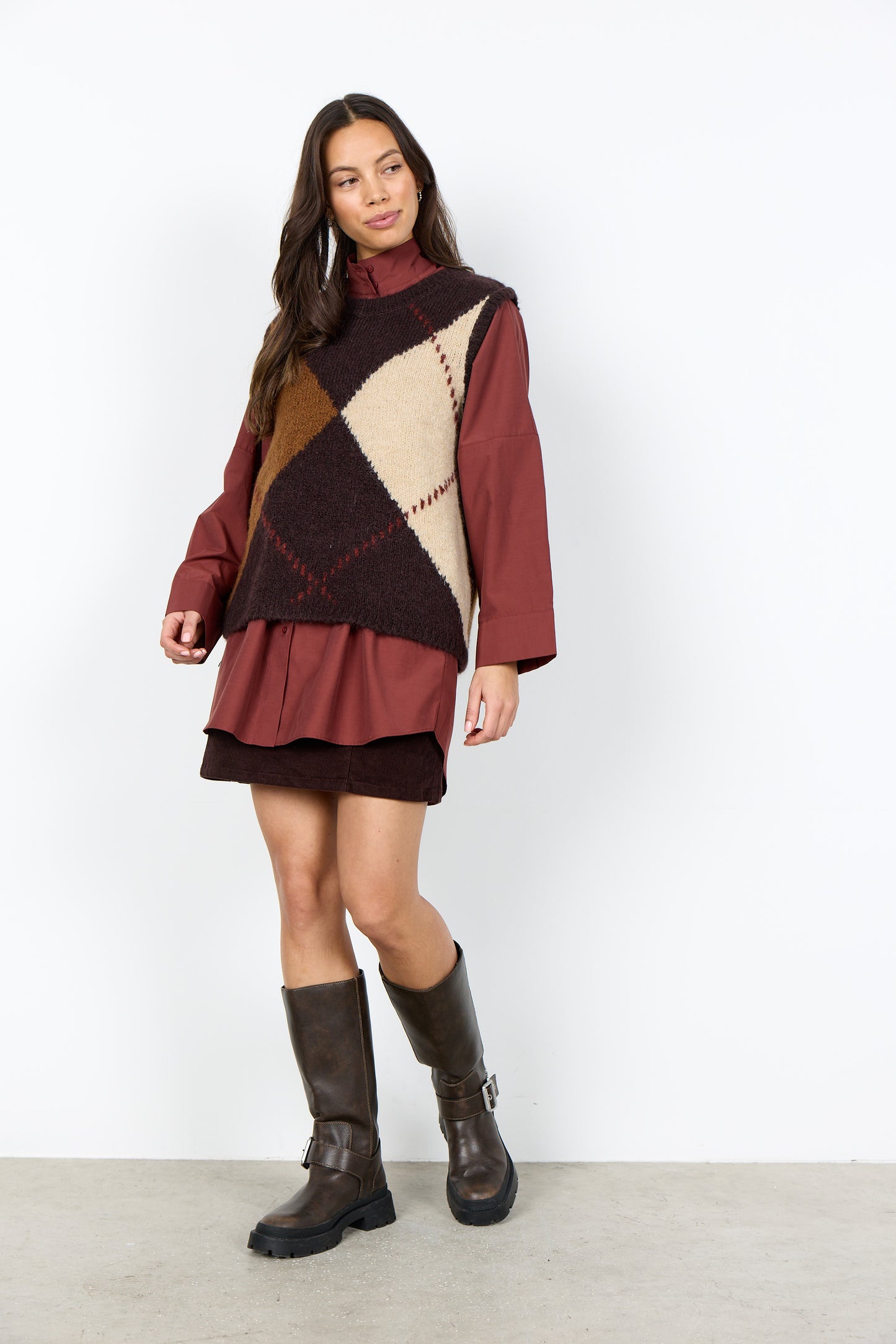 Soya Concept Hacer Argyle Slipover