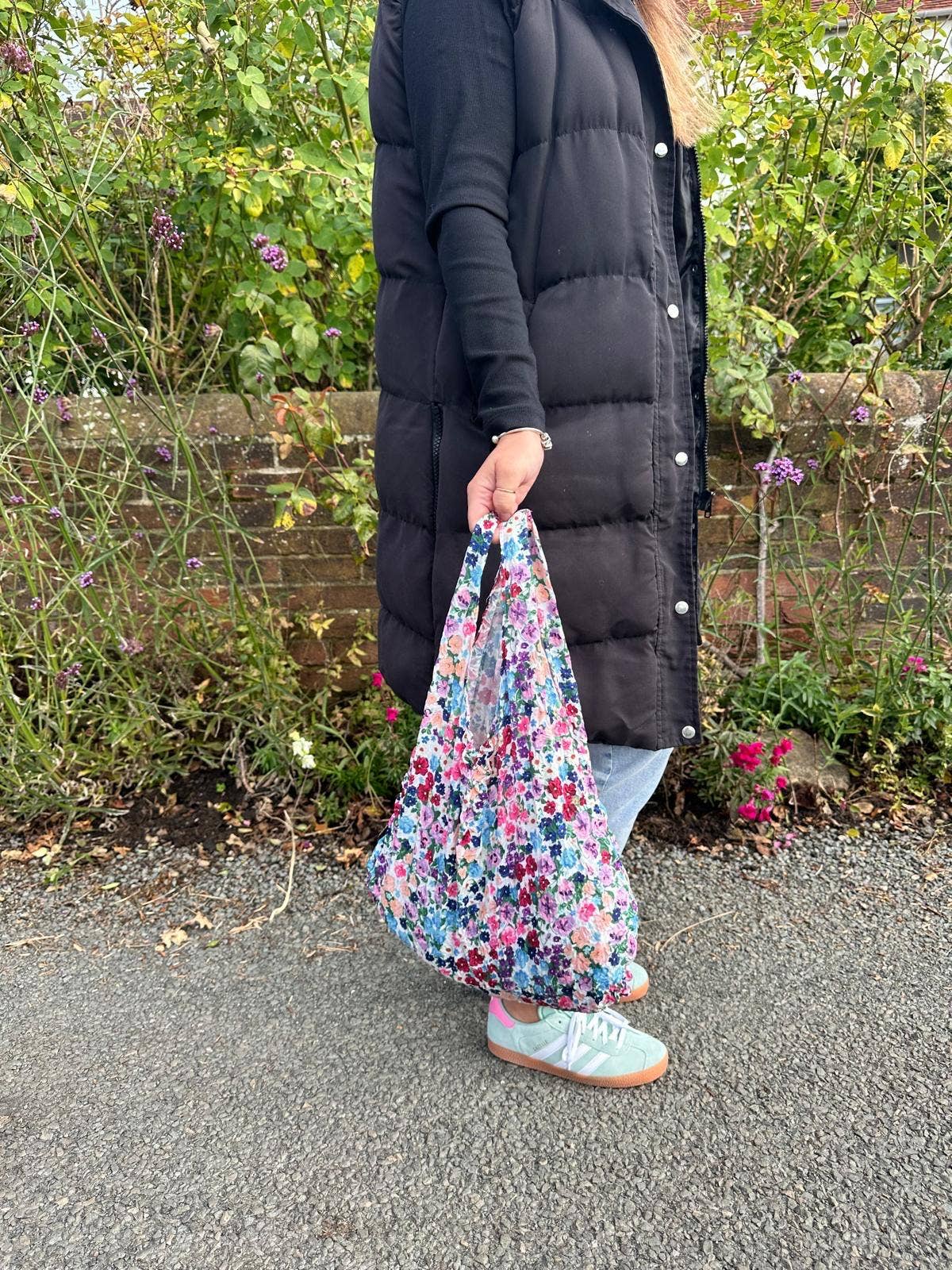 Eco Sustainable Stretchy Tote Bag - Liberty Ditsy