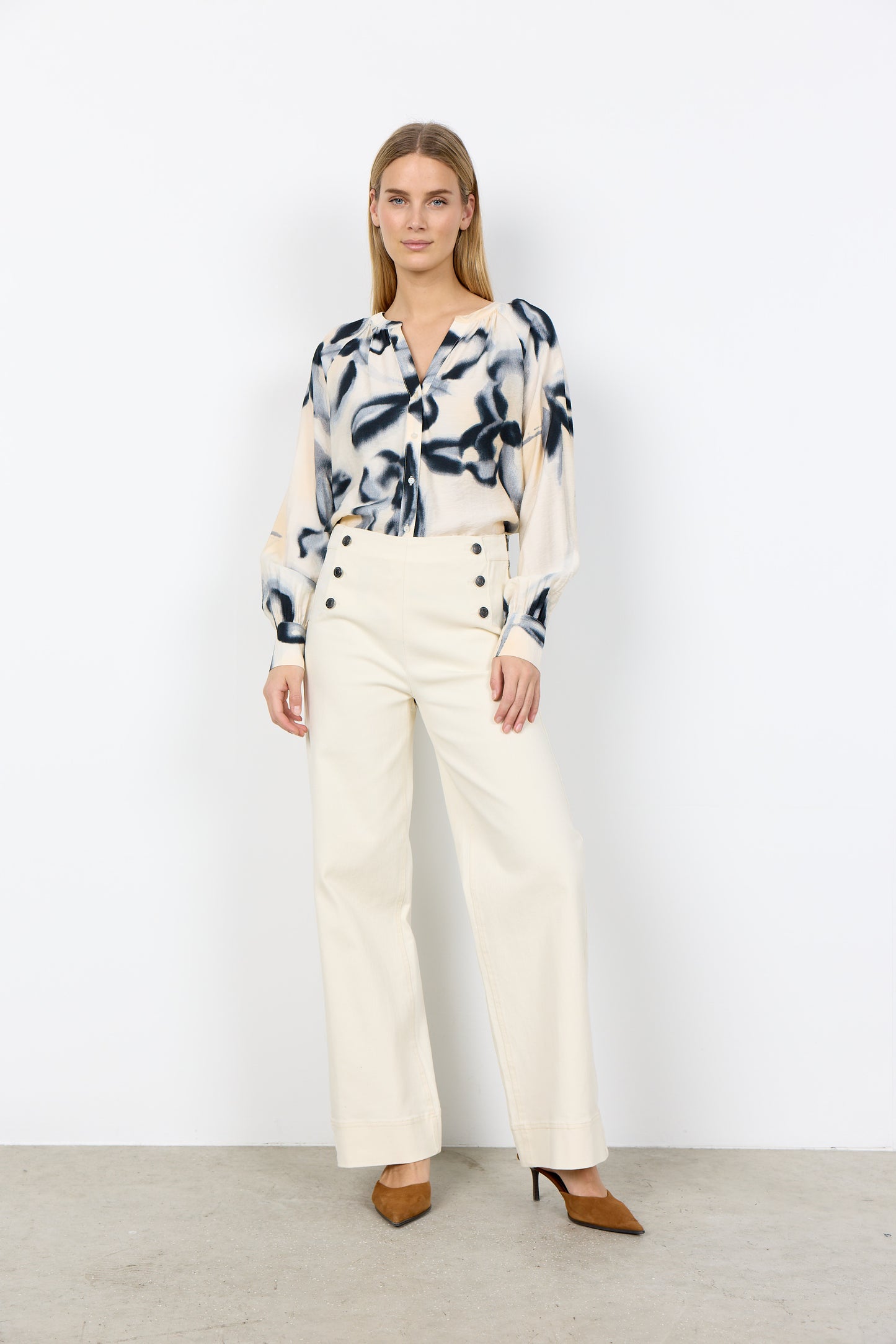 SC - Bess 7-B Trousers - Cream