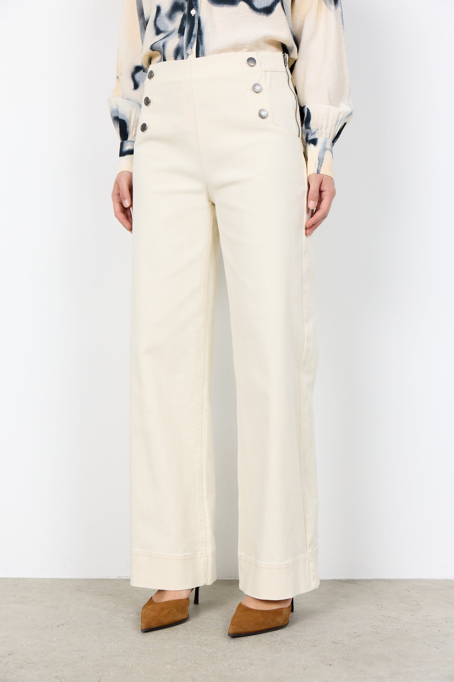 SC - Bess 7-B Trousers - Cream