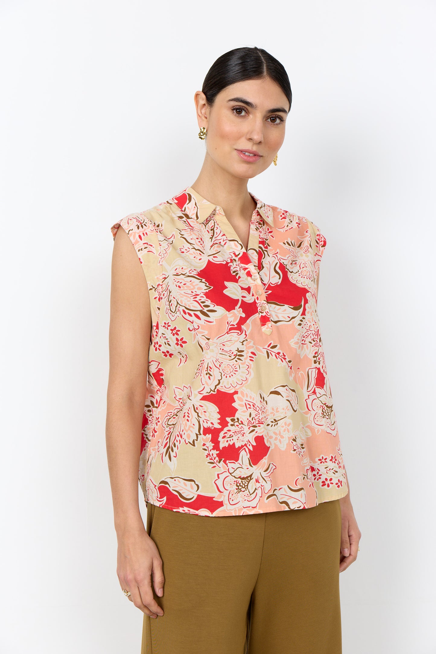 SC - Faldine 1 Blouse - Bittersweet Combi