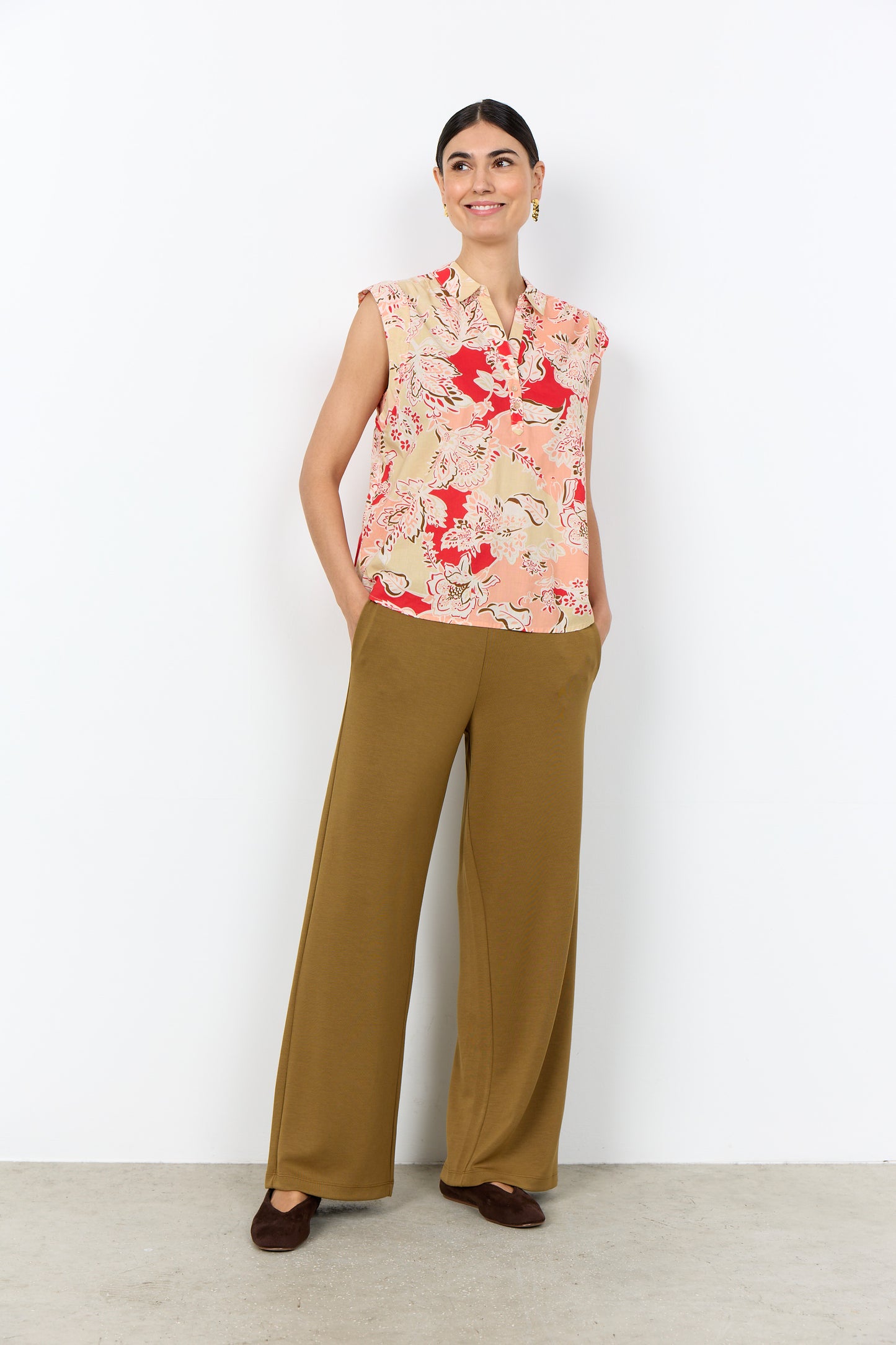SC - Faldine 1 Blouse - Bittersweet Combi