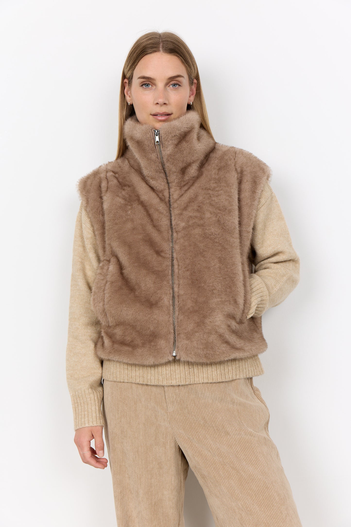Soya Concept Haye Faux Fur Gilet