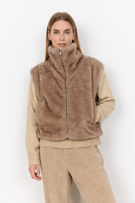 Soya Concept Haye Faux Fur Gilet